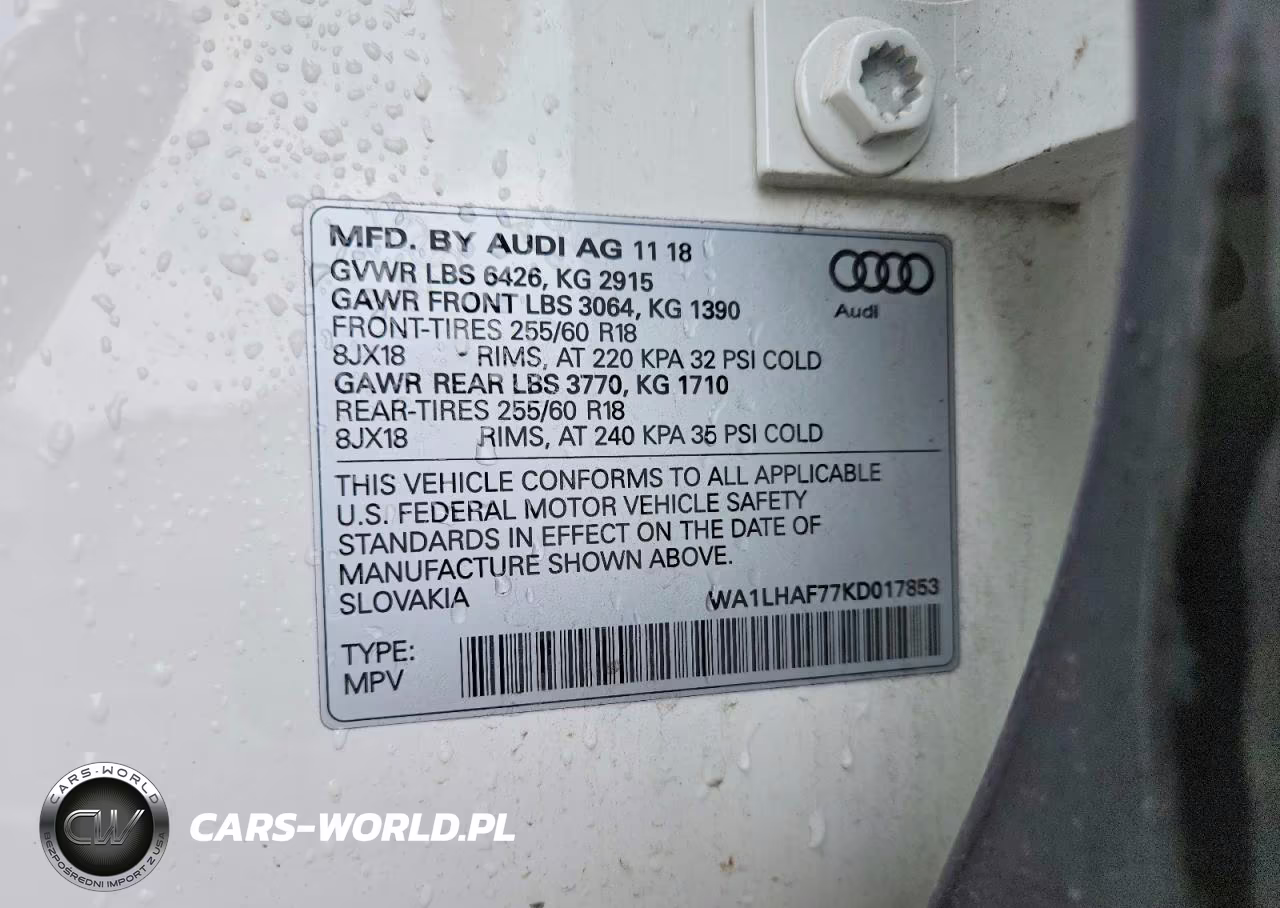 2019 Audi Q7 Premium Plus VIN:WA1LHAF77KD017853 - 13