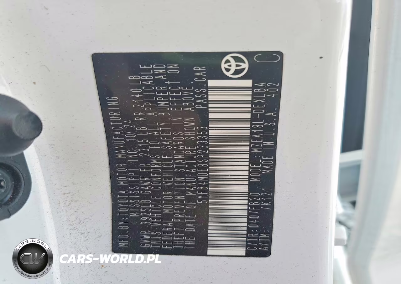 2025 Toyota Corolla Le VIN:5YFB4MDE8SP233353 - 12