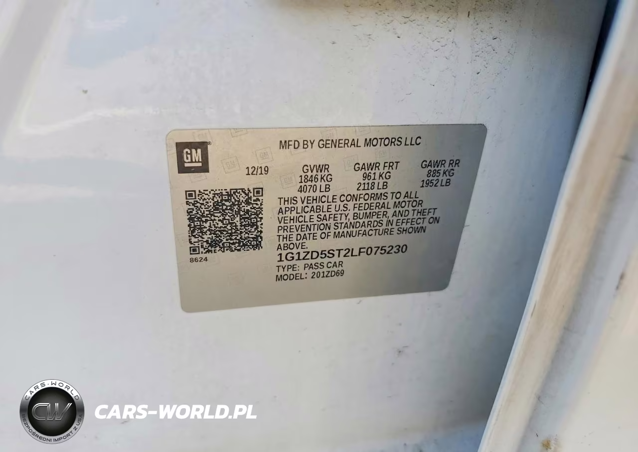 2020 Chevrolet Malibu Lt VIN:1G1ZD5ST2LF075230 - 12