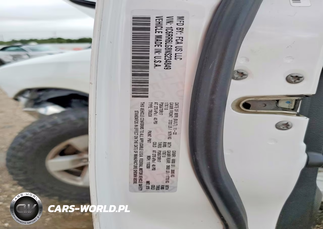 2022 Ram 1500 Classic Slt VIN:1C6RR6LG8NS234849 - 12