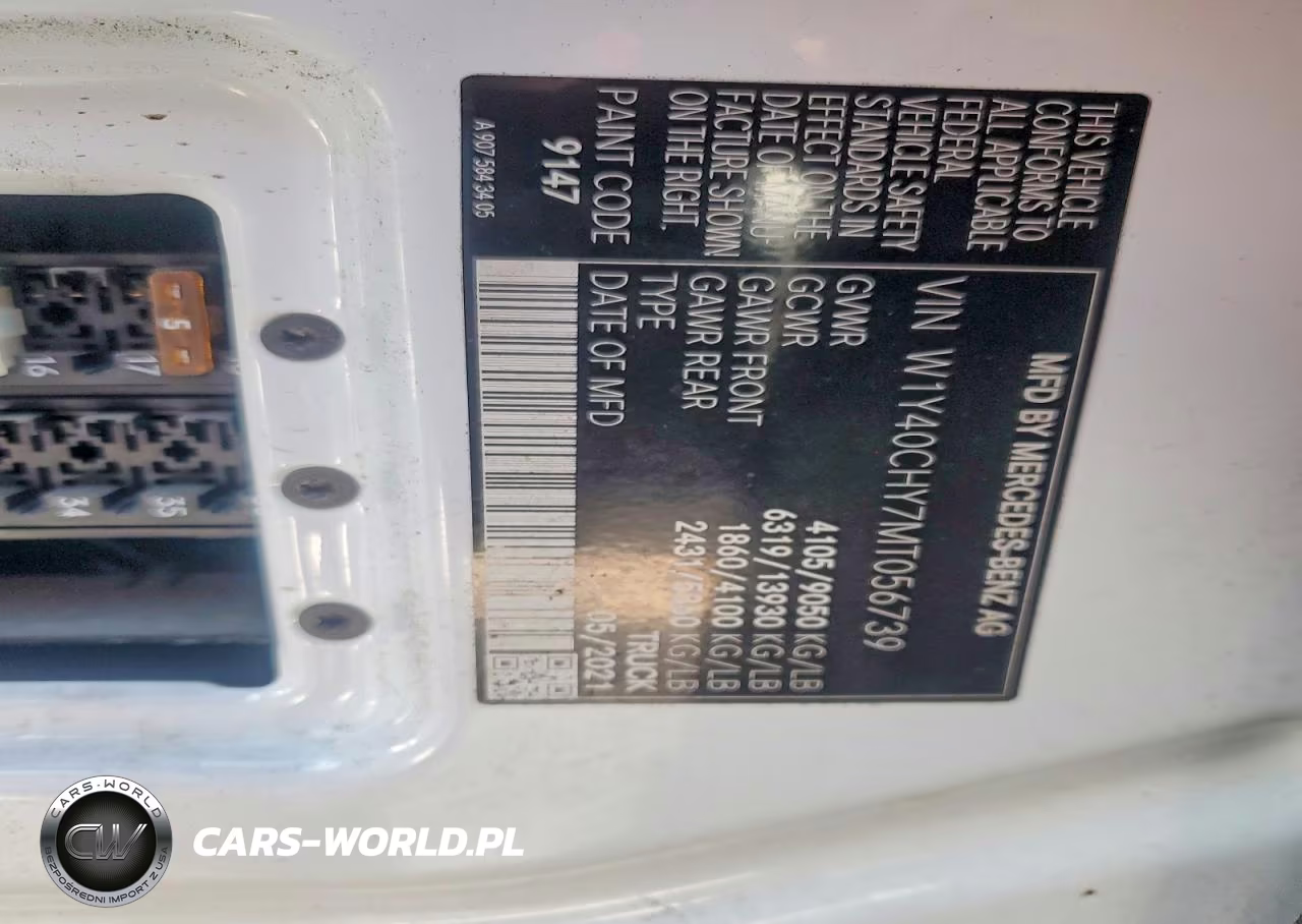 2021 Mercedes-Benz Sprinter 2500 VIN:W1Y40CHY7MT056739 - 13
