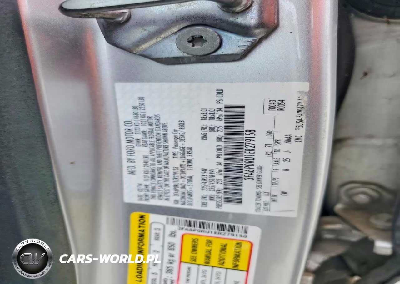 2014 Ford Fusion Titanium Hev VIN:3FA6P0RU1ER279158 - 12