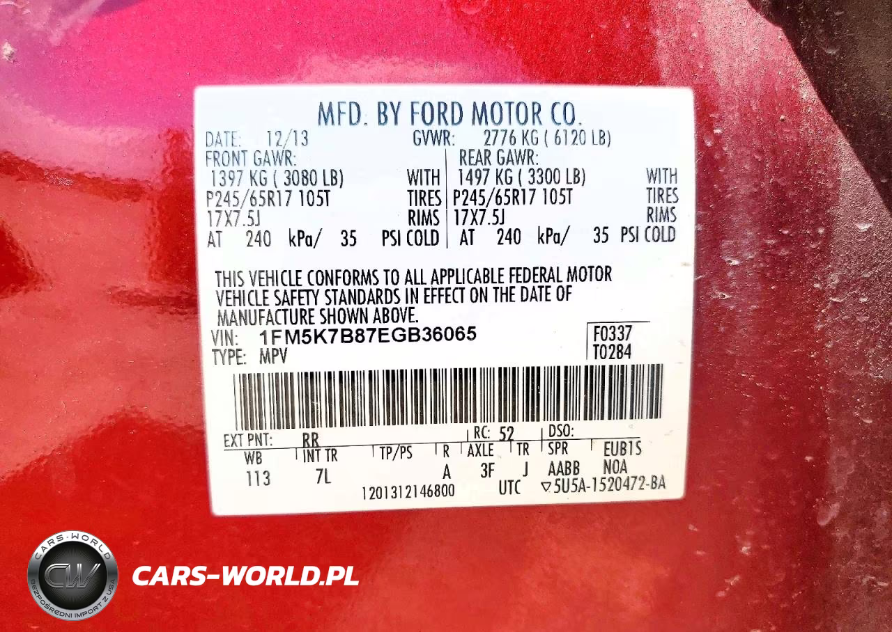 2014 Ford Explorer VIN:1FM5K7B87EGB36065 - 13