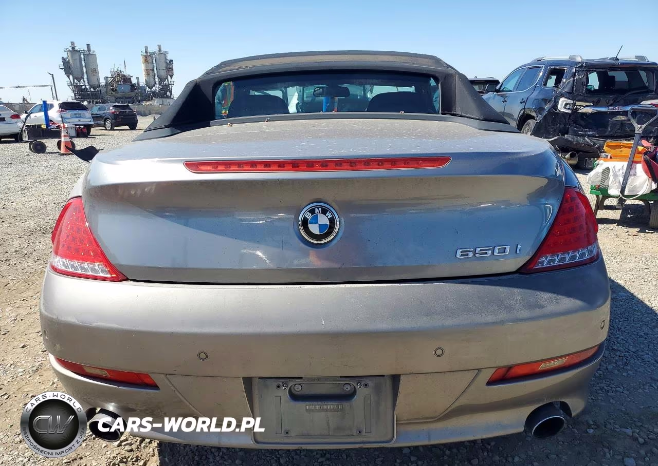 2008 BMW 650 I VIN:WBAEB53518CX62605 - 6