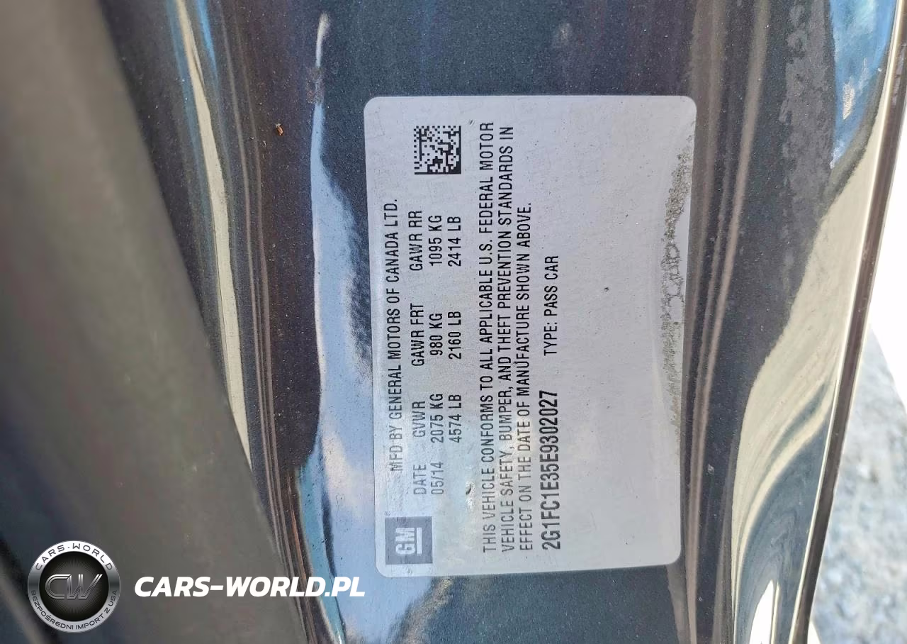 2014 Chevrolet Camaro Lt VIN:2G1FC1E35E9302027 - 12