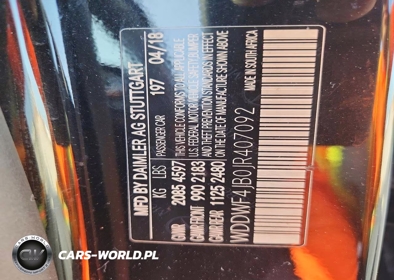 2018 Mercedes-Benz C 300 VIN:WDDWF4JB0JR407092 - 12