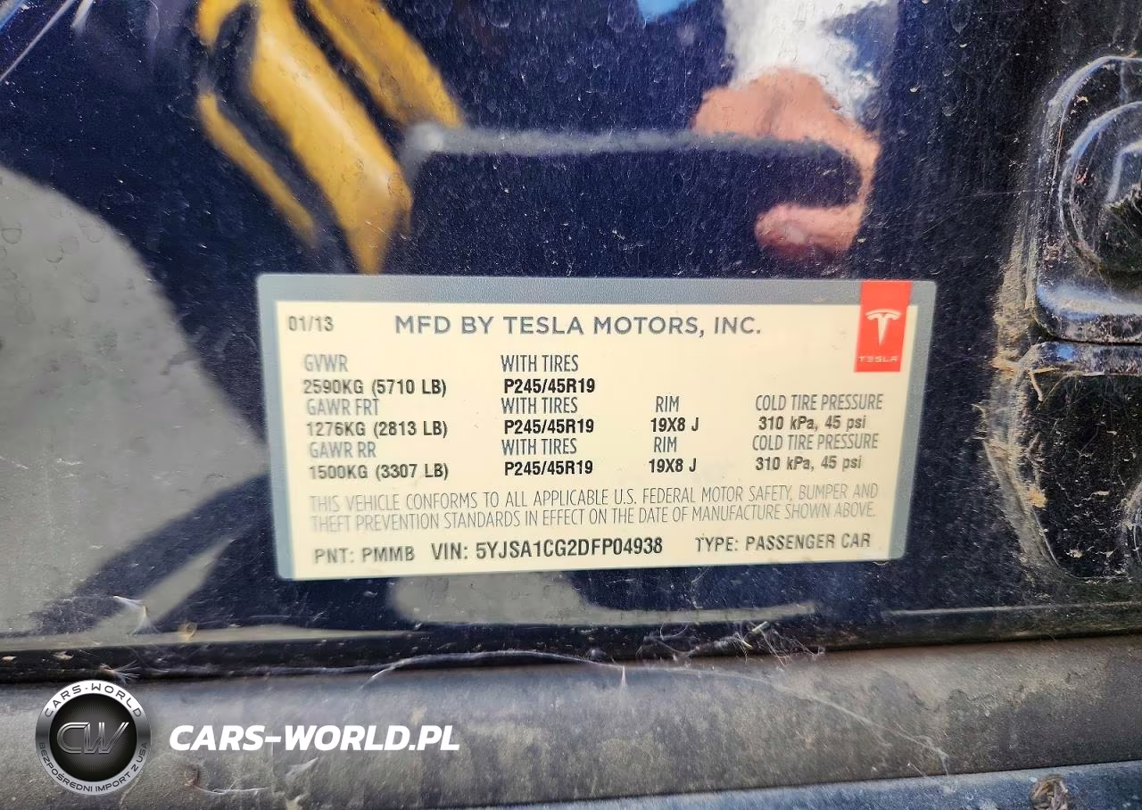 2013 Tesla Model S VIN:5YJSA1CG2DFP04938 - 12