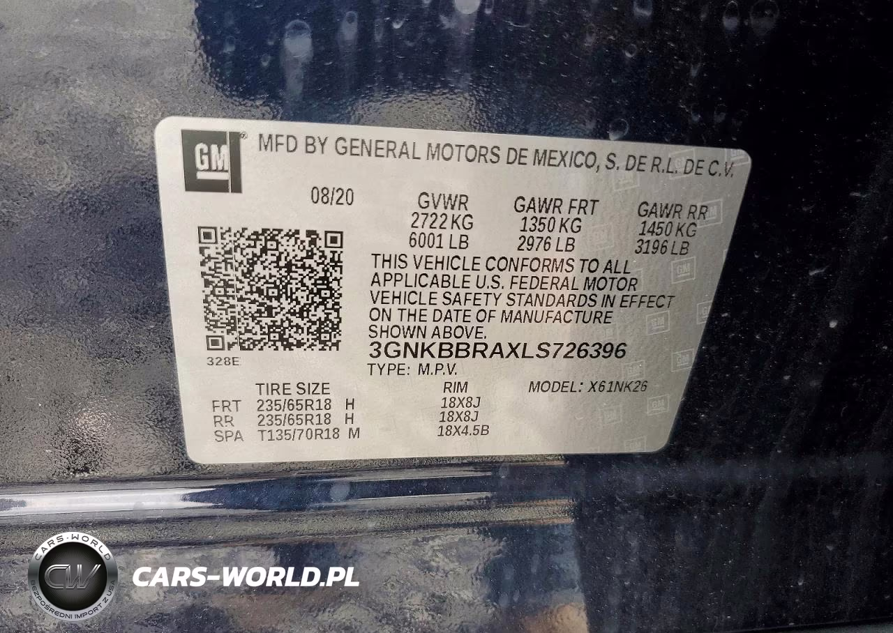 2020 Chevrolet Blazer 1Lt VIN:3GNKBBRAXLS726396 - 13
