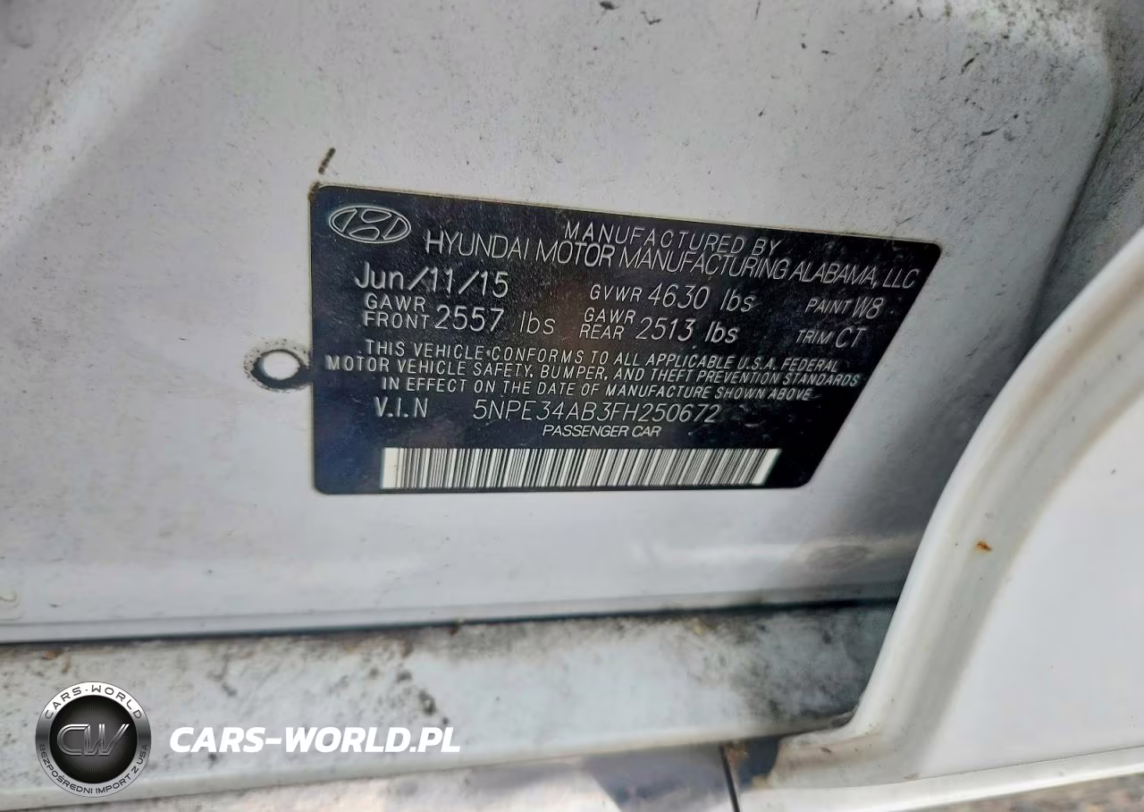2015 Hyundai Sonata Limited 2.0T VIN:5NPE34AB3FH250672 - 12