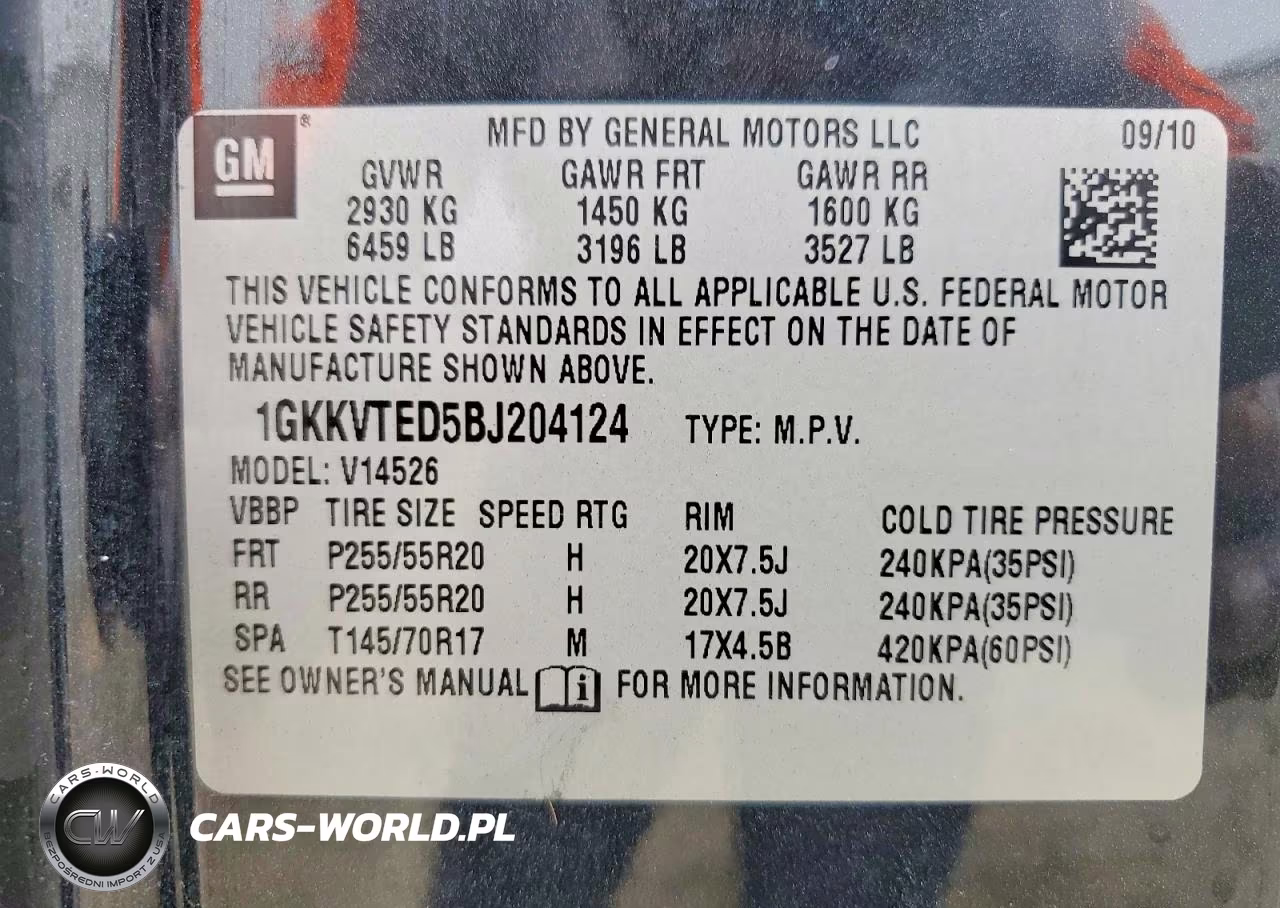 2011 GMC Acadia Denali VIN:1GKKVTED5BJ204124 - 13