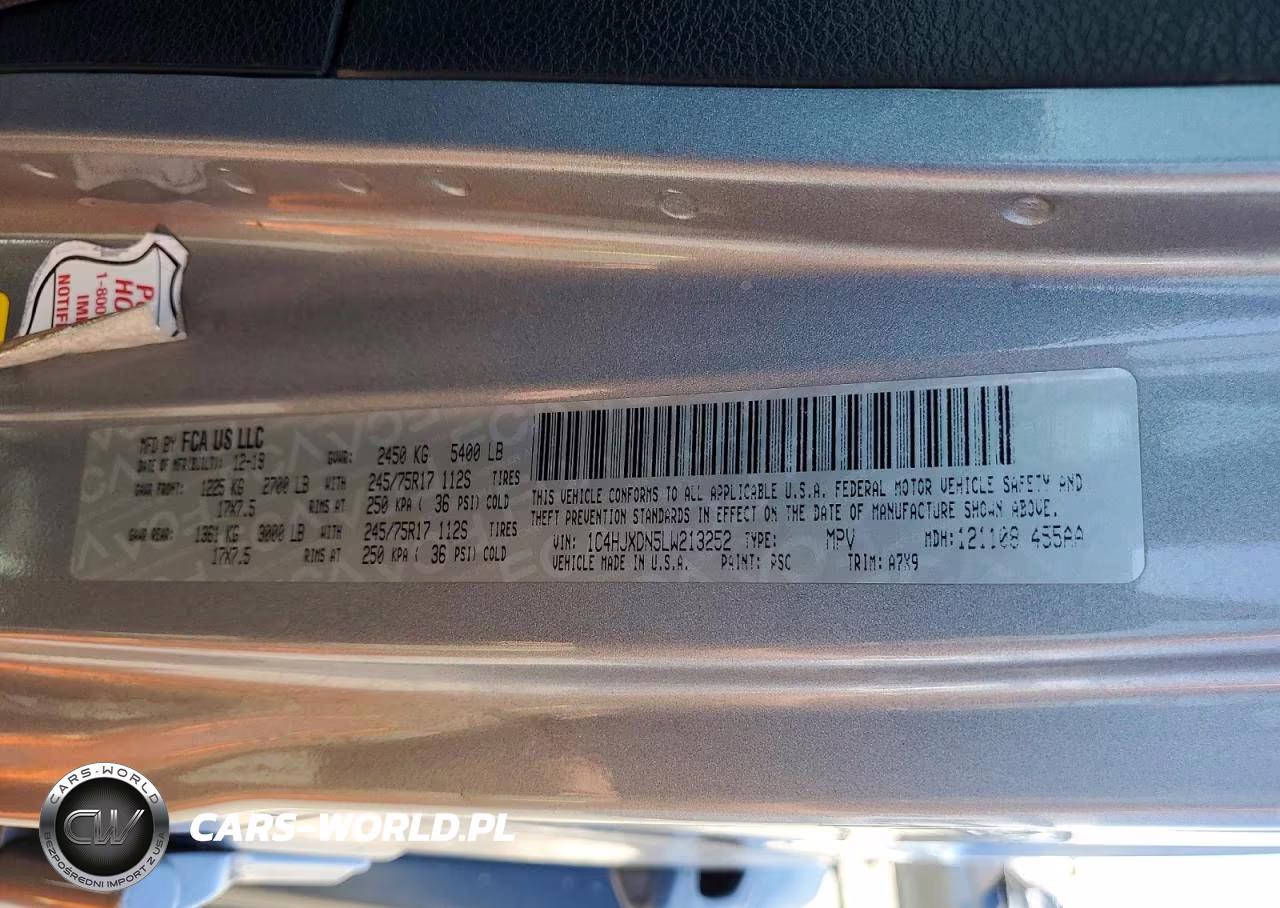 2020 Jeep Wrangler Unlimited Sport VIN:1C4HJXDN5LW213252 - 12