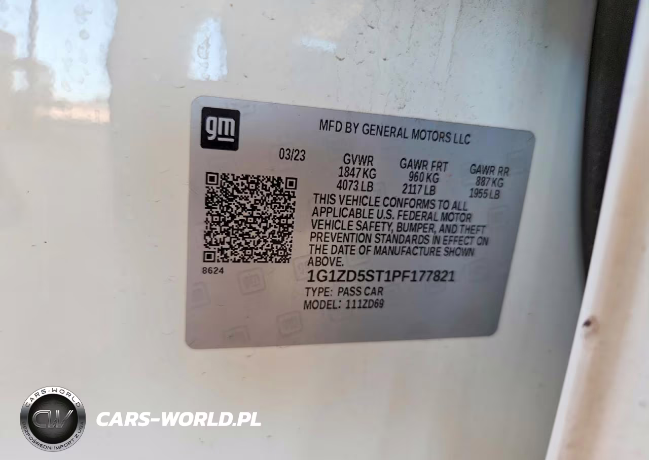 2023 Chevrolet Malibu Lt VIN:1G1ZD5ST1PF177821 - 12