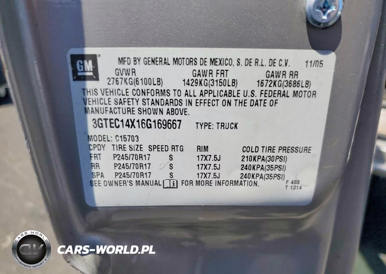 2006 GMC New Sierra C1500 VIN:3GTEC14X16G169667 - 12