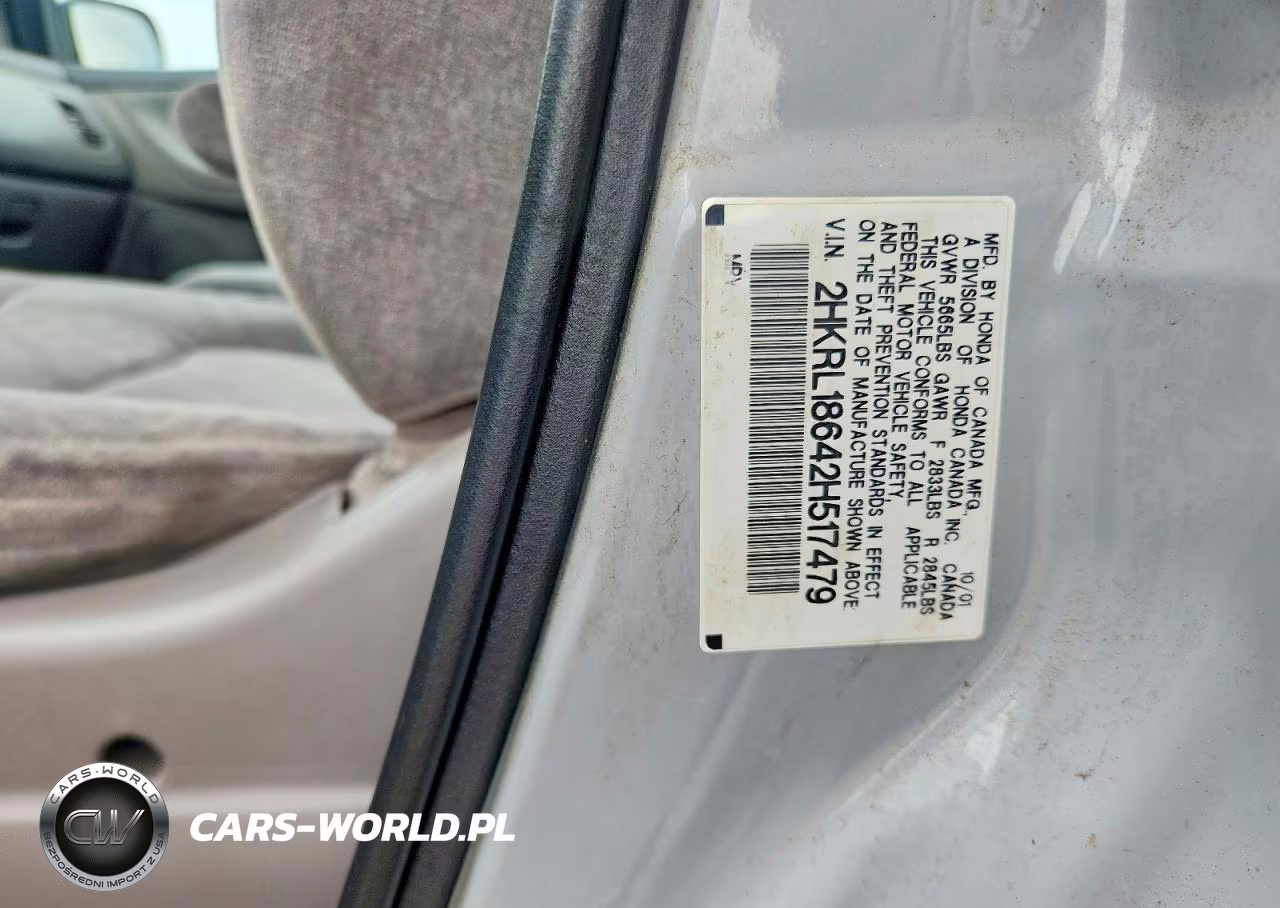 2002 Honda Odyssey Ex VIN:2HKRL18642H517479 - 12