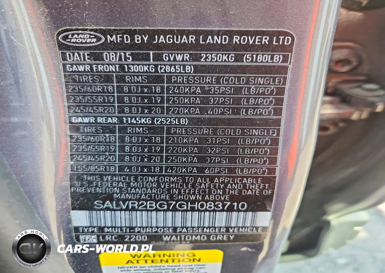 2016 Land Rover Range Rover Evoque Hse VIN:SALVR2BG7GH083710 - 13