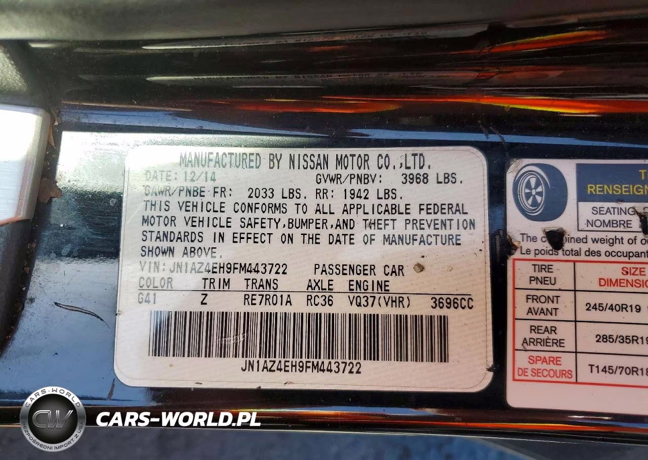 2015 Nissan 370Z Nismo Tech VIN:JN1AZ4EH9FM443722 - 12