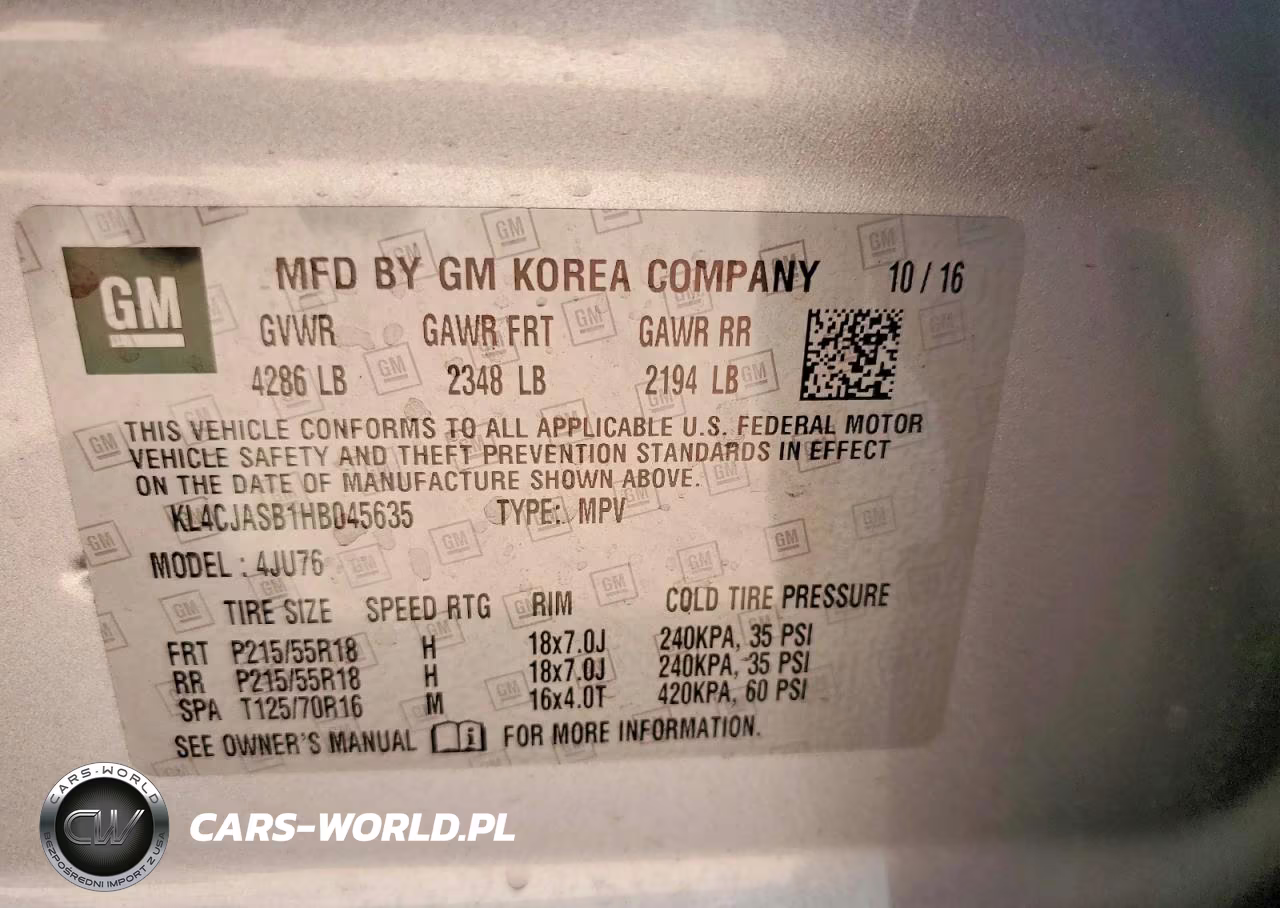 2017 Buick Encore Preferred VIN:KL4CJASB1HB045635 - 14