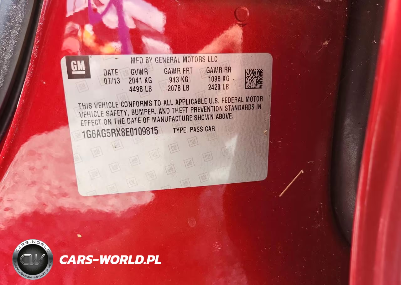 2014 Cadillac Ats VIN:1G6AG5RX8E0109815 - 13