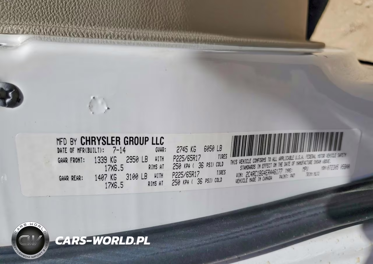 2014 Chrysler Town & Country Touring VIN:2C4RC1BG4ER446177 - 13