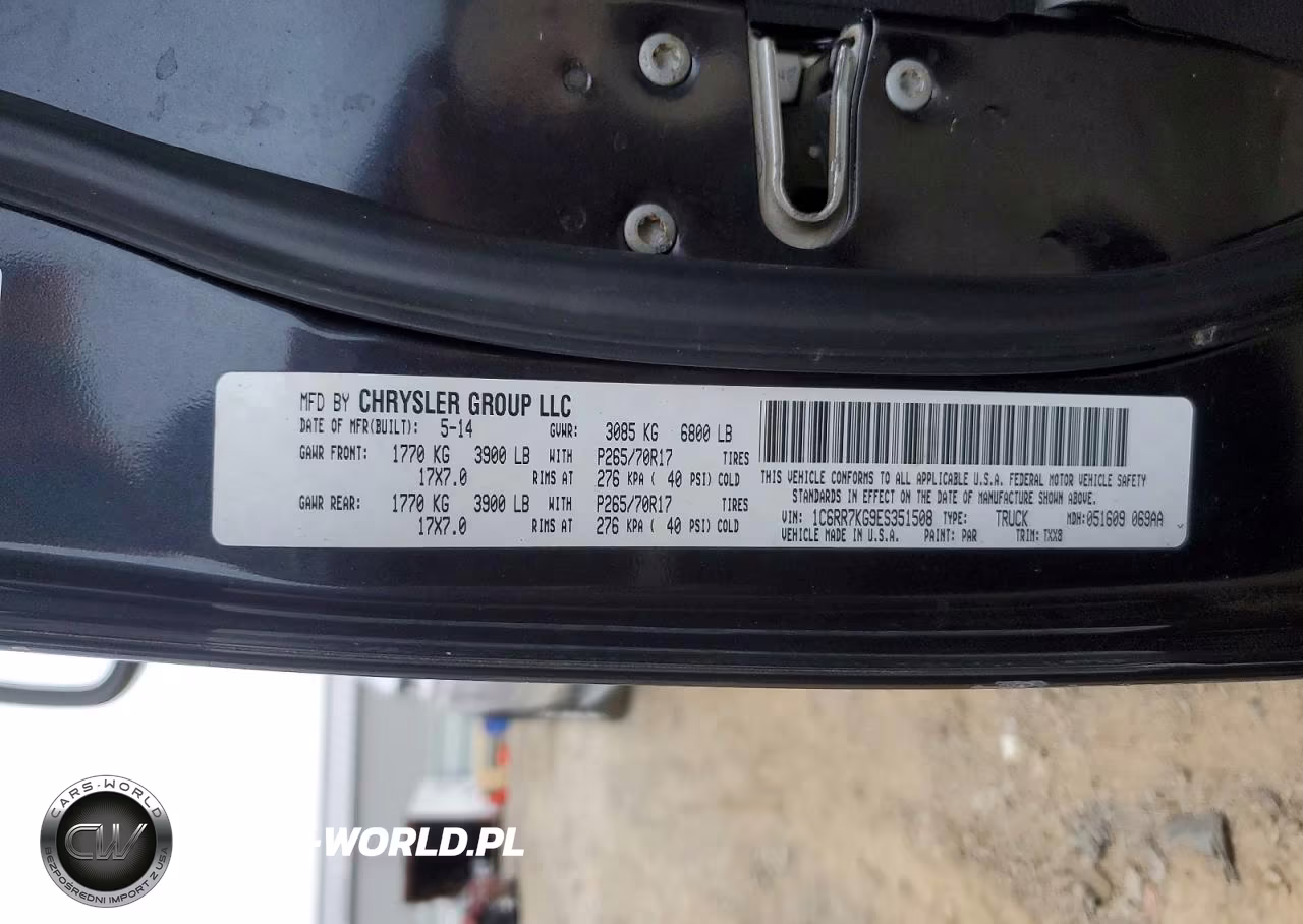 2014 Ram 1500 St VIN:1C6RR7KG9ES351508 - 13