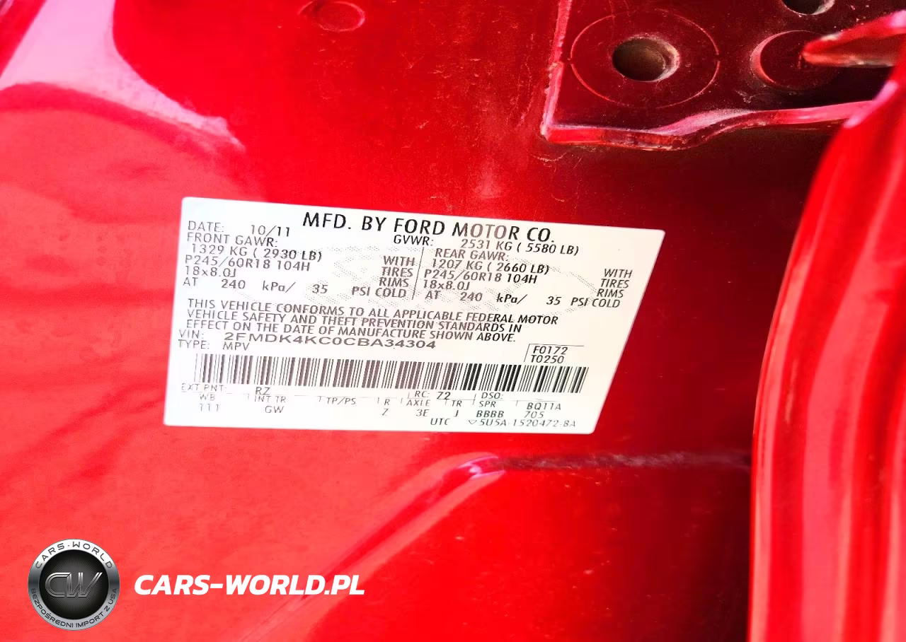 2012 Ford Edge Limited VIN:2FMDK4KC0CBA34304 - 13