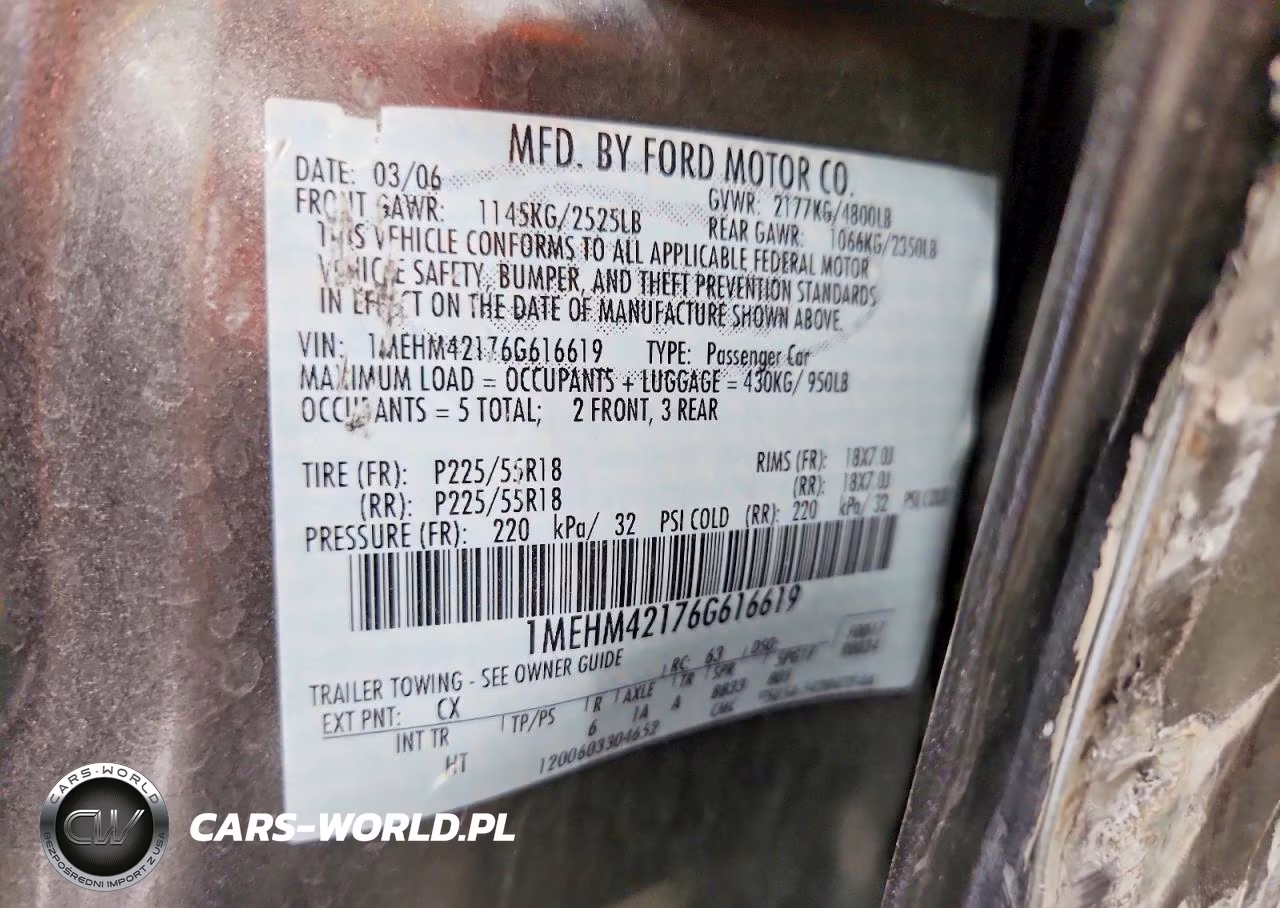 2006 Mercury Montego Premier VIN:1MEHM42176G616619 - 13