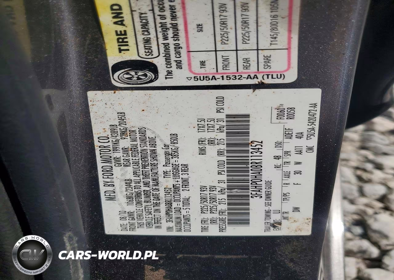 2011 Ford Fusion Se VIN:3FAHP0HA0BR113452 - 12