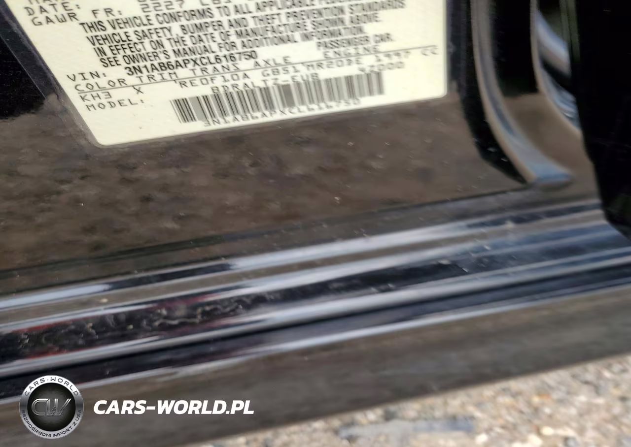2012 Nissan Sentra 2.0 VIN:3N1AB6APXCL616750 - 12