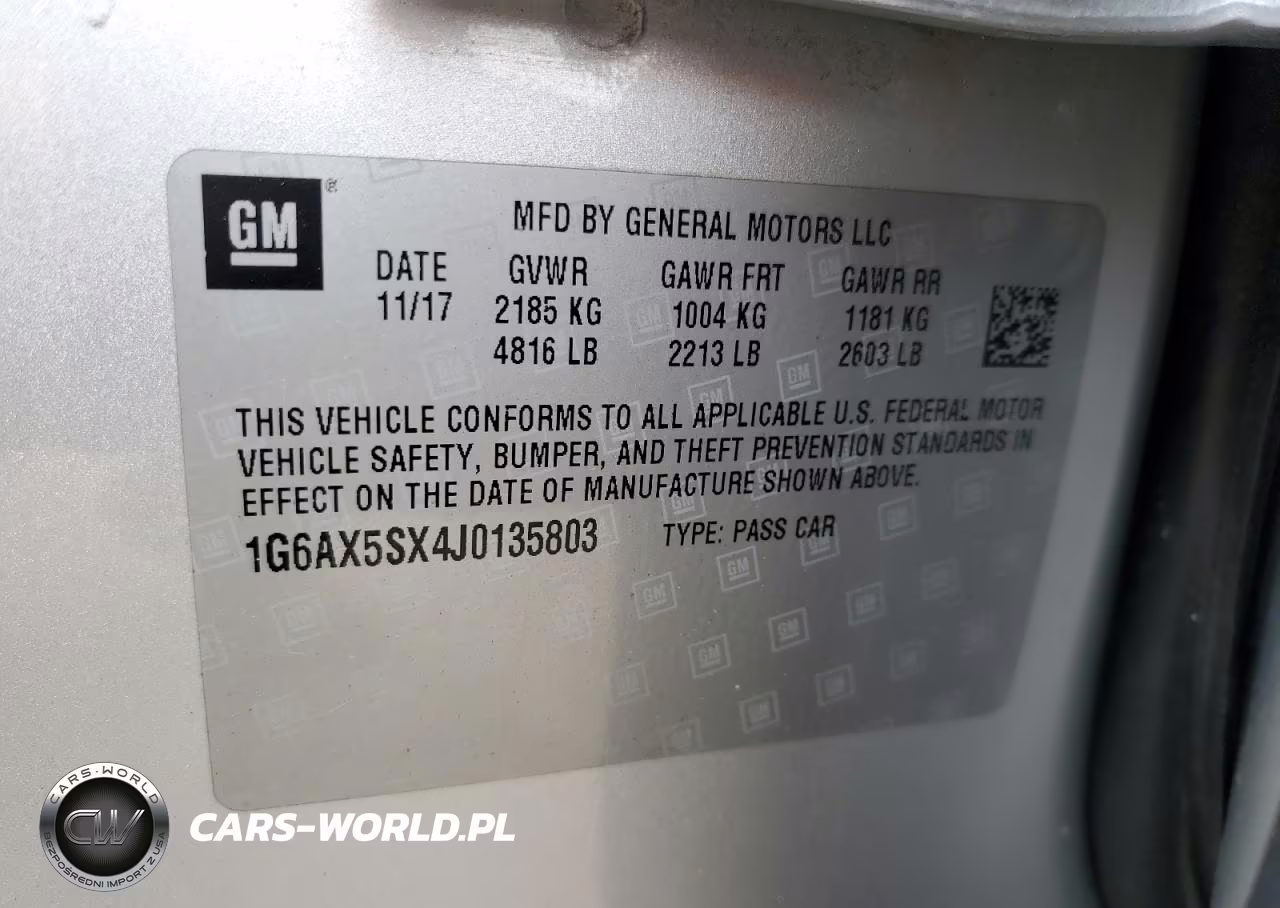 2018 Cadillac Cts Luxury VIN:1G6AX5SX4J0135803 - 12