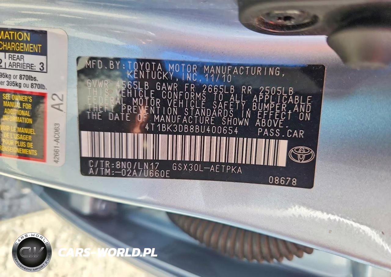 2011 Toyota Avalon Limited VIN:4T1BK3DB8BU400654 - 12