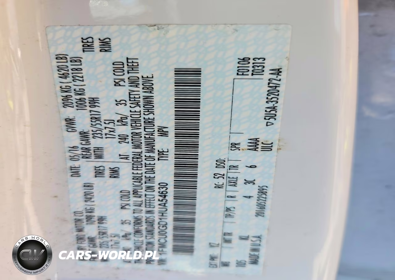 2017 Ford Escape Se VIN:1FMCU0GD1HUA54630 - 13