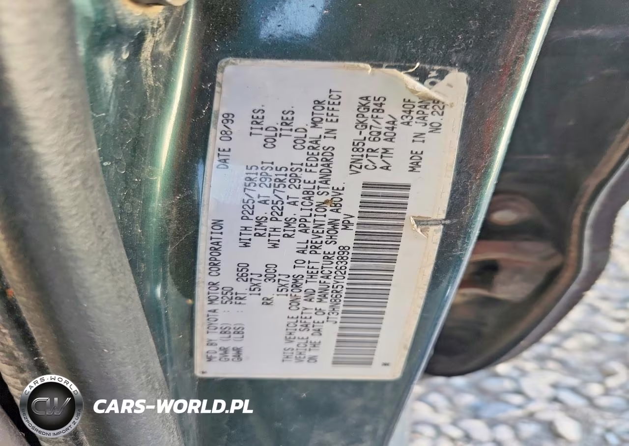 2000 Toyota 4Runner Sr5 VIN:JT3HN86R5Y0263898 - 12