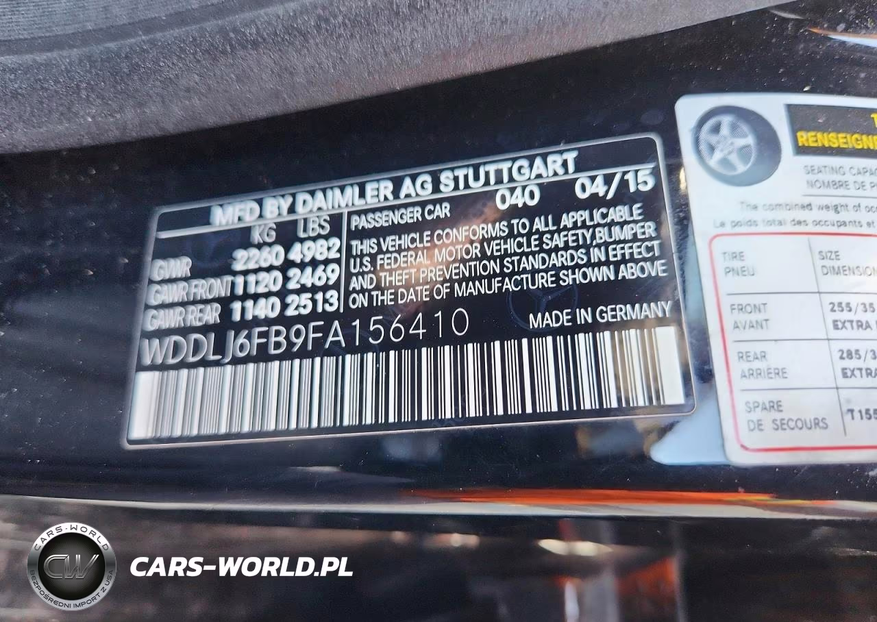 2015 Mercedes-Benz Cls 400 VIN:WDDLJ6FB9FA156410 - 12
