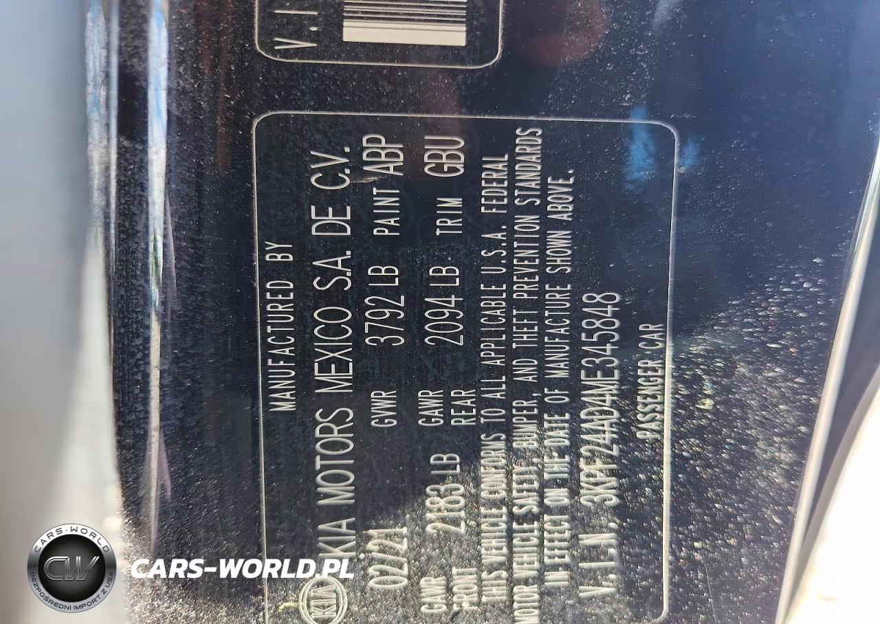 2021 Kia Forte Lxs VIN:3KPF24AD4ME345848 - 12