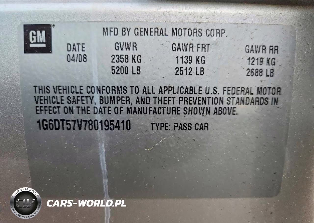 2008 Cadillac Cts Hi Feature V6 VIN:1G6DT57V780195410 - 13
