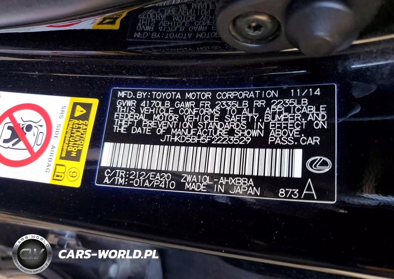 2015 Lexus Ct 200 VIN:JTHKD5BH5F2223529 - 12