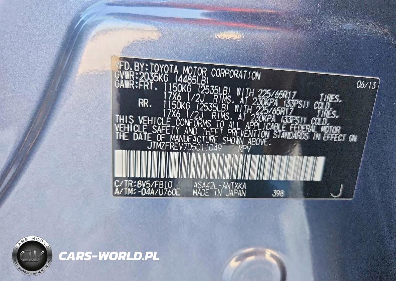 2013 Toyota Rav4 Le VIN:JTMZFREV7D5011049 - 14
