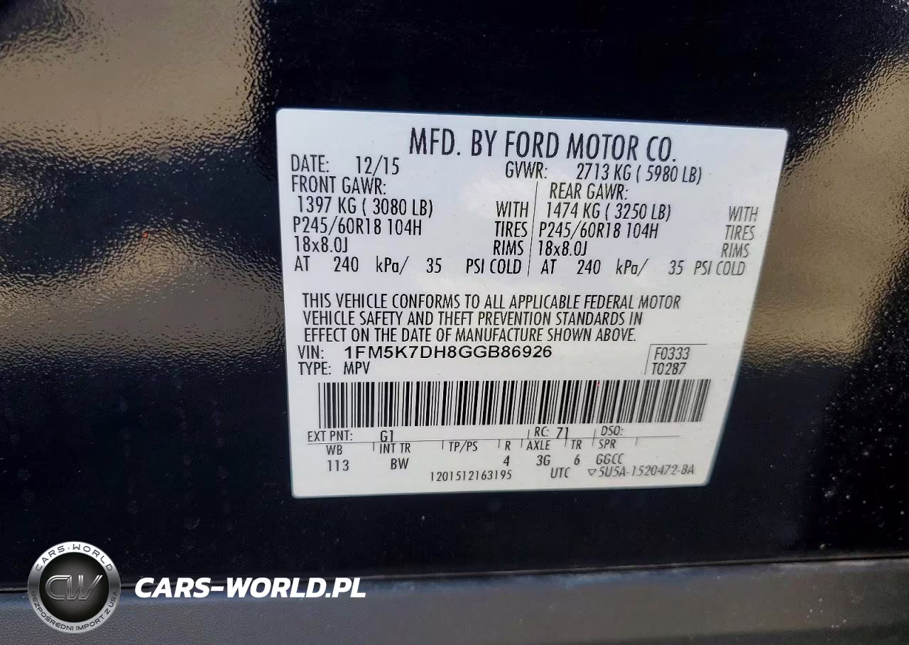 2016 Ford Explorer Xlt VIN:1FM5K7DH8GGB86926 - 13