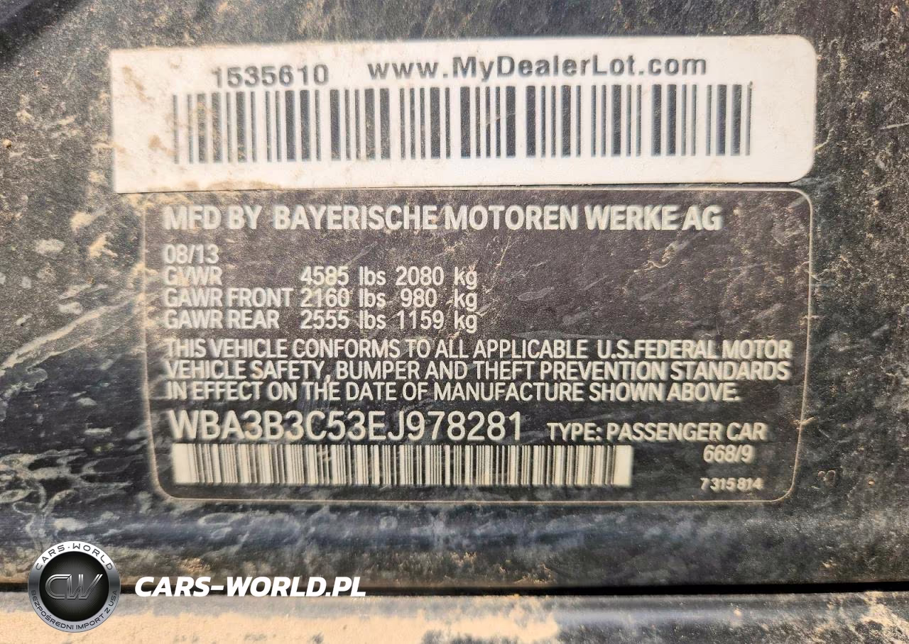 2014 BMW 328 Xi VIN:WBA3B3C53EJ978281 - 12