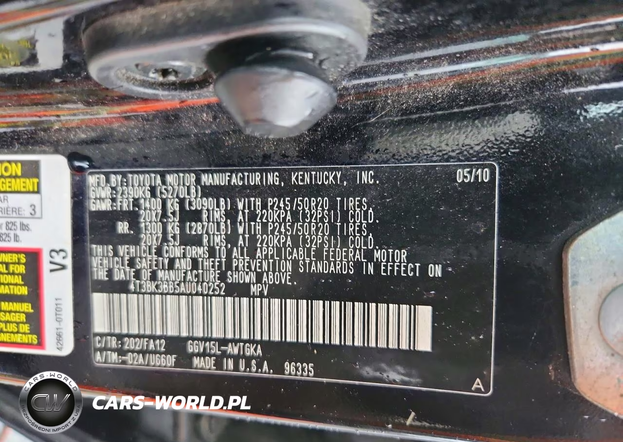 2010 Toyota Venza Awd V6 VIN:4T3BK3BB5AU040252 - 13