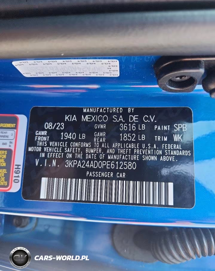 2023 Kia Rio S VIN:3KPA24AD0PE612580 - 12
