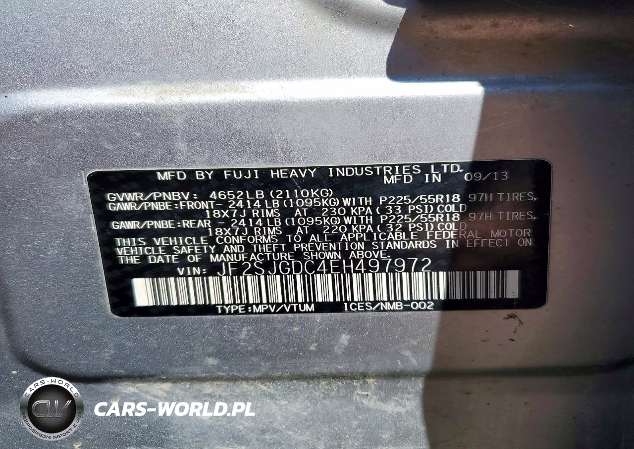 2014 Subaru Forester 2.0Xt Premium VIN:JF2SJGDC4EH497972 - 13