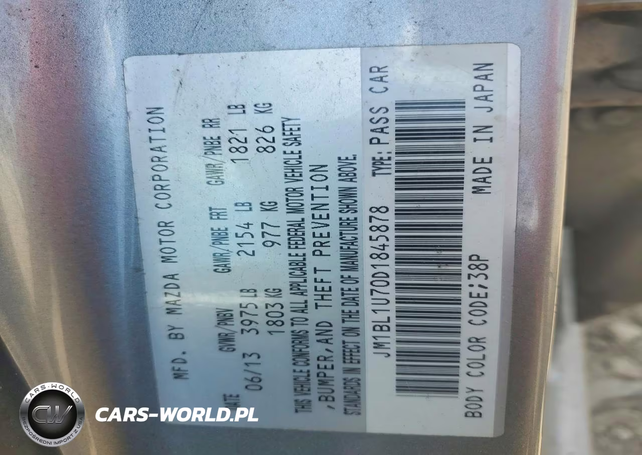 2013 Mazda 3 I VIN:JM1BL1U70D1845878 - 12