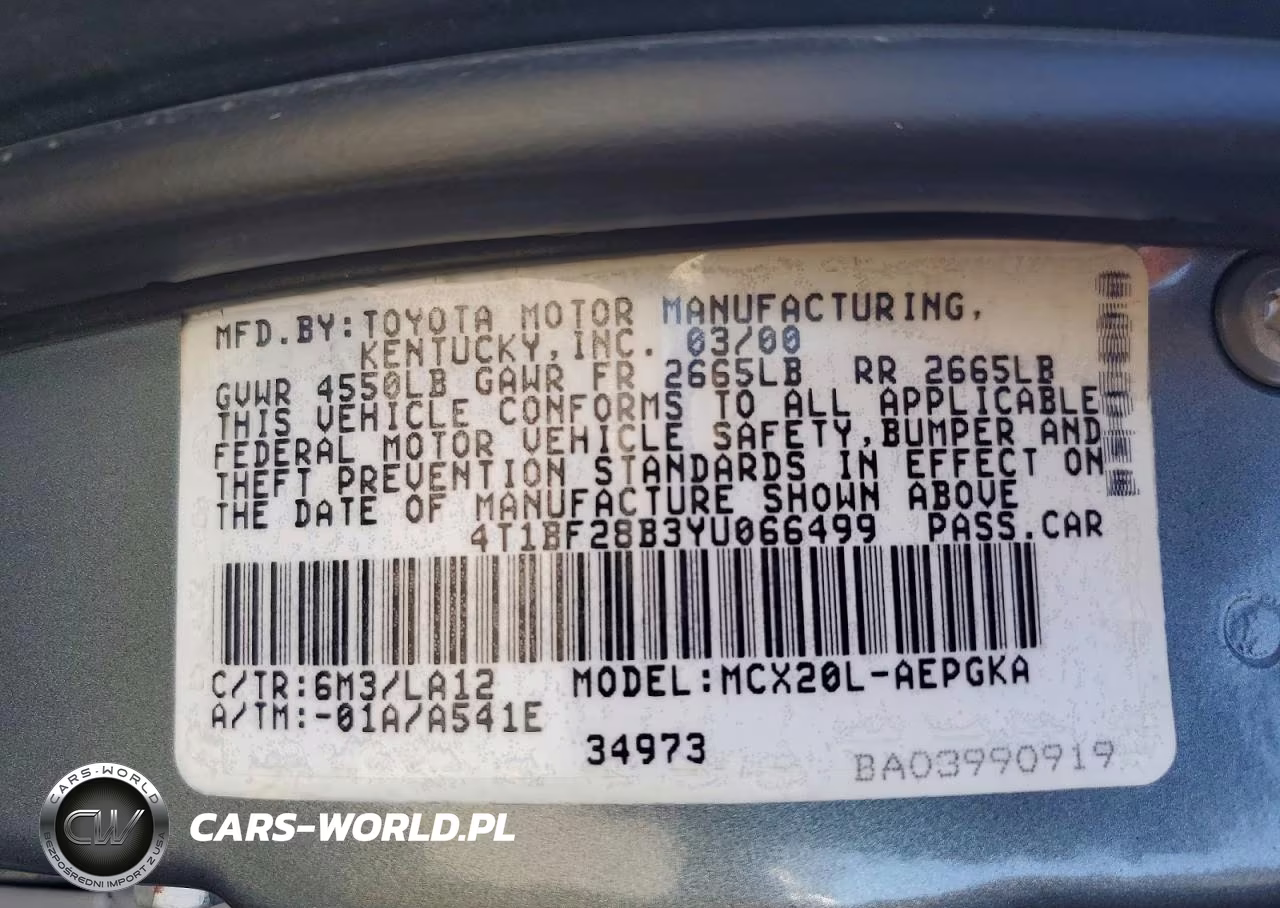 2000 Toyota Avalon Xls VIN:4T1BF28B3YU066499 - 12