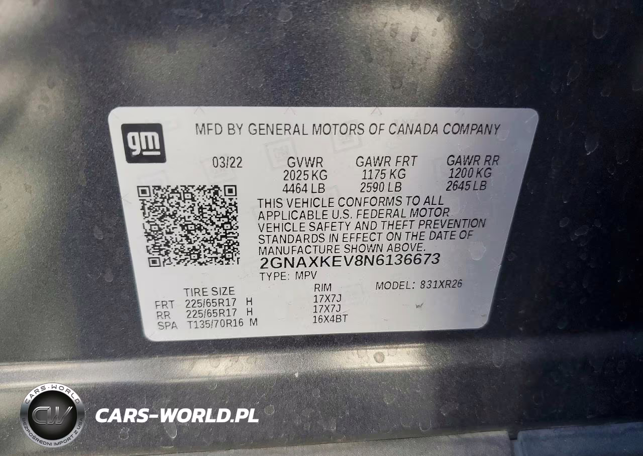 2022 Chevrolet Equinox Lt VIN:2GNAXKEV8N6136673 - 12