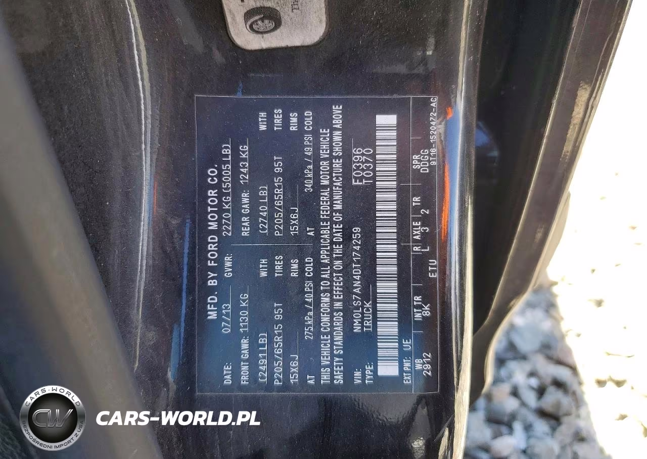 2013 Ford Transit Connect Xl Cargo VIN:NM0LS7AN4DT174259 - 12