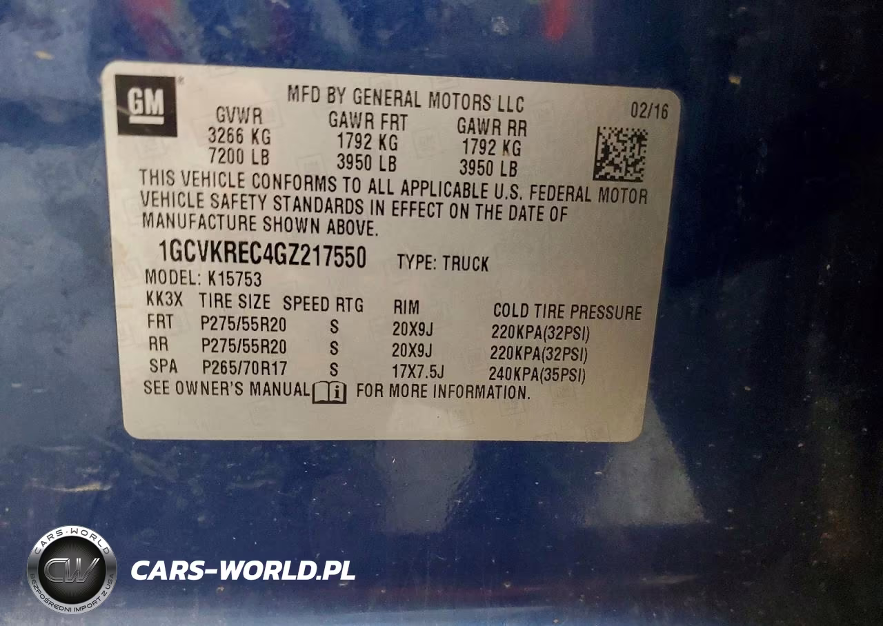 2016 Chevrolet Silverado K1500 Lt VIN:1GCVKREC4GZ217550 - 12