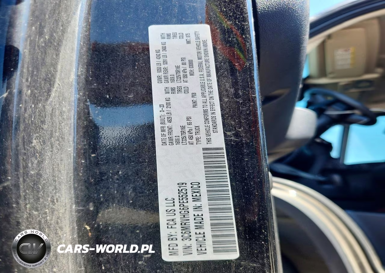 2023 Ram Promaster 3500 Delivery Van VIN:3C6MRVHG6PE552519 - 13