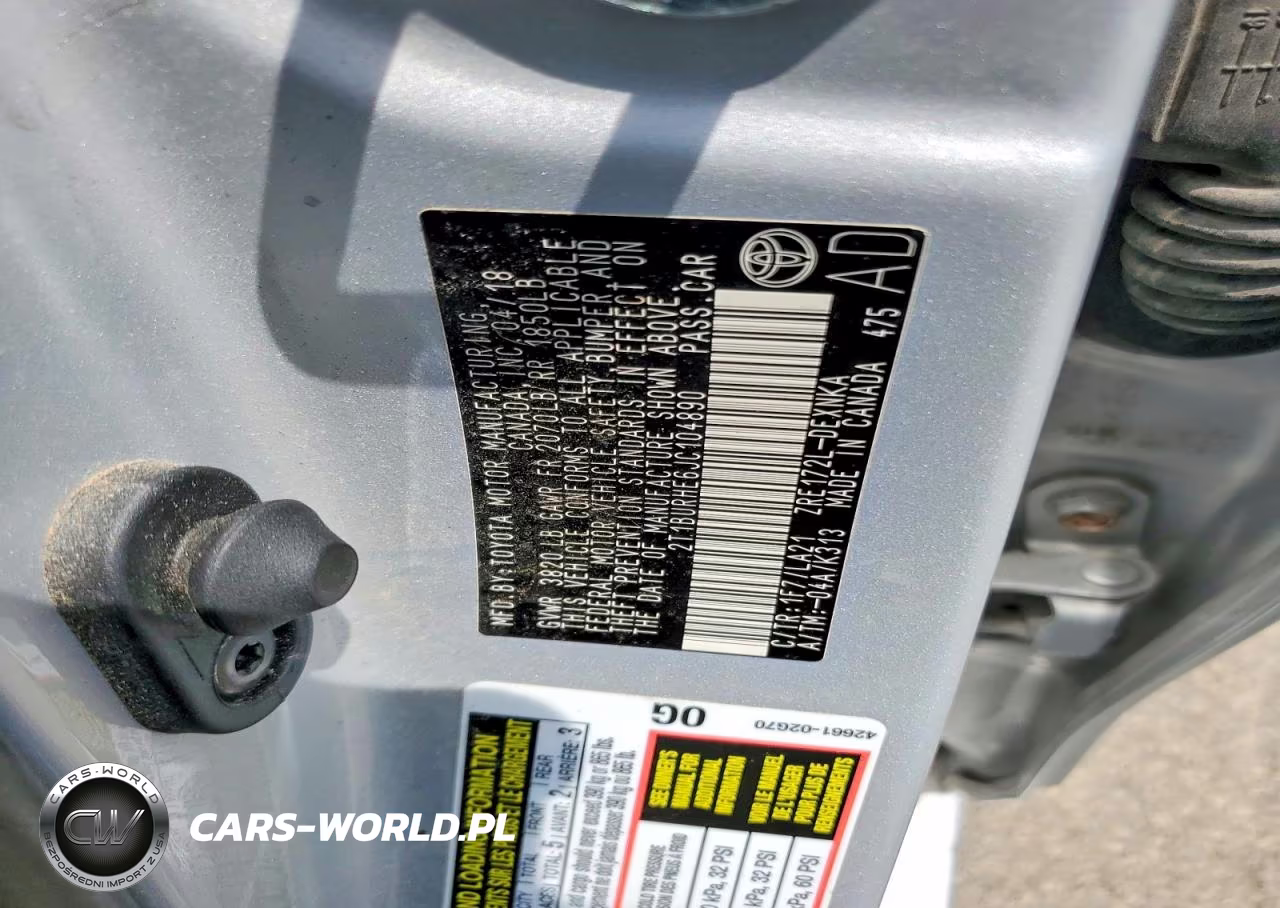 2018 Toyota Corolla Xle VIN:2T1BURHE6JC104890 - 12