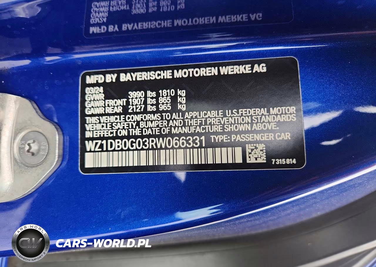 2024 Toyota Gr Supra 3.0 VIN:WZ1DB0G03RW066331 - 12